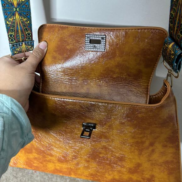 Brown Envelope Clutch Purse - Picture 4 of 10